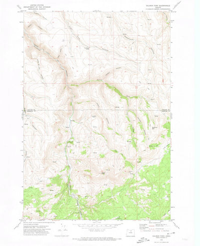 United States Geological Survey Salmon Fork, OR (1970, 24000-Scale) digital map