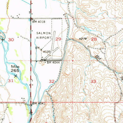 United States Geological Survey Salmon, ID (1950, 62500-Scale) digital map