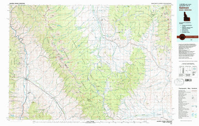 United States Geological Survey Salmon, ID-MT (1981, 100000-Scale) digital map
