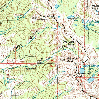 United States Geological Survey Salmon, ID-MT (1981, 100000-Scale) digital map