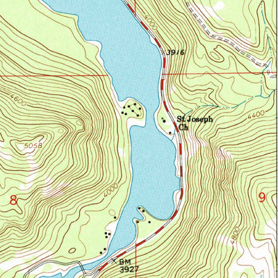 United States Geological Survey Salmon Lake, MT (1965, 24000-Scale) digital map