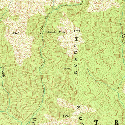 United States Geological Survey Salmon Mountain, CA (1955, 62500-Scale) digital map