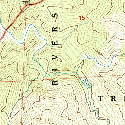 United States Geological Survey Salmon Mountain, CA (1997, 24000-Scale) digital map