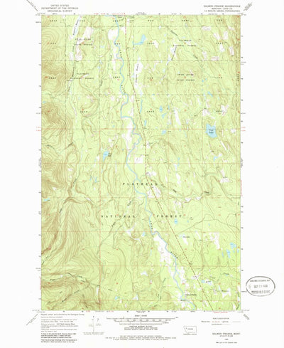 United States Geological Survey Salmon Prairie, MT (1965, 24000-Scale) digital map