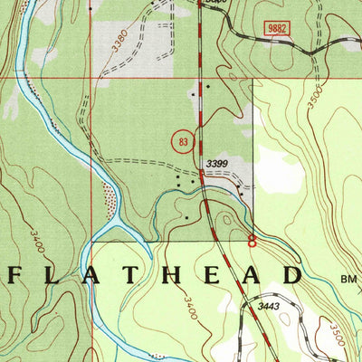 United States Geological Survey Salmon Prairie, MT (1994, 24000-Scale) digital map