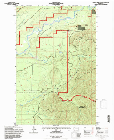 United States Geological Survey Salmon River East, WA (1995, 24000-Scale) digital map