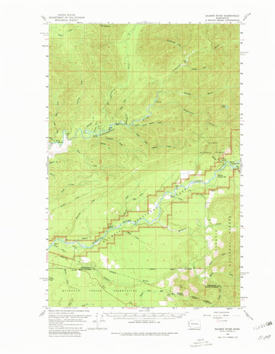 United States Geological Survey Salmon River, WA (1956, 62500-Scale) digital map