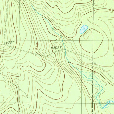 United States Geological Survey Salmon Stream Lake, ME (1988, 24000-Scale) digital map