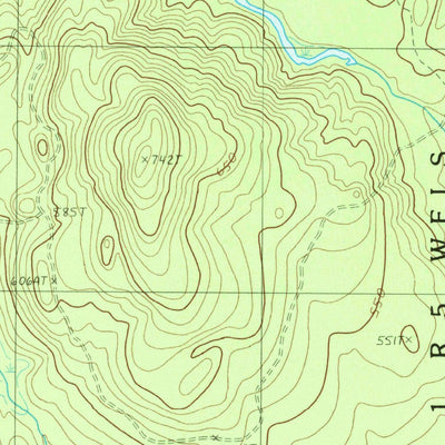 United States Geological Survey Salmon Stream Lake, ME (1988, 24000-Scale) digital map