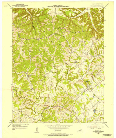 United States Geological Survey Saloma, KY (1953, 24000-Scale) digital map
