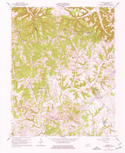 United States Geological Survey Saloma, KY (1961, 24000-Scale) digital map