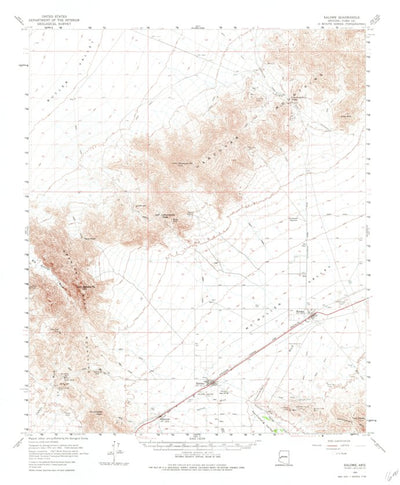 United States Geological Survey Salome, AZ (1961, 62500-Scale) digital map