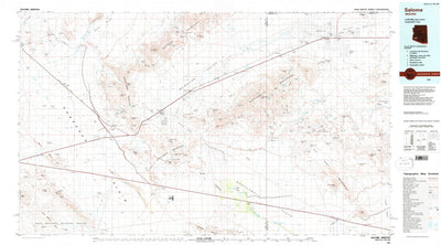 United States Geological Survey Salome, AZ (1984, 100000-Scale) digital map