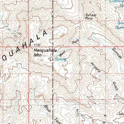 United States Geological Survey Salome, AZ (1984, 100000-Scale) digital map