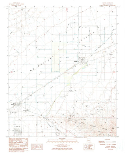 United States Geological Survey Salome, AZ (1990, 24000-Scale) digital map