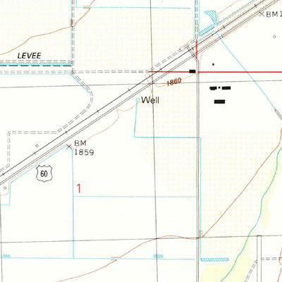 United States Geological Survey Salome, AZ (1990, 24000-Scale) digital map