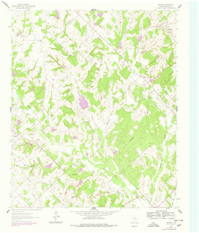 United States Geological Survey Salona, TX (1961, 24000-Scale) digital map