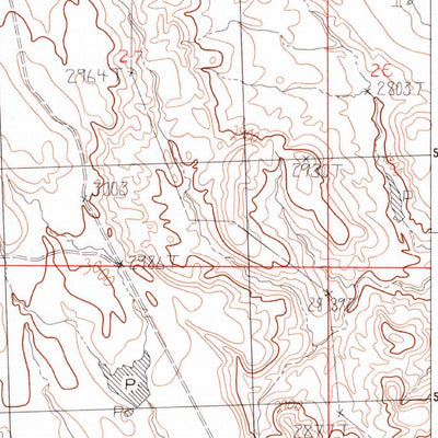 United States Geological Survey Salsbery Reservoir, MT (1984, 24000-Scale) digital map