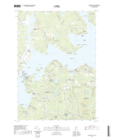 United States Geological Survey Salsbury Cove, ME (2021, 24000-Scale) digital map