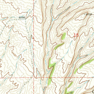 United States Geological Survey Salt Canyon, WY (1968, 24000-Scale) digital map