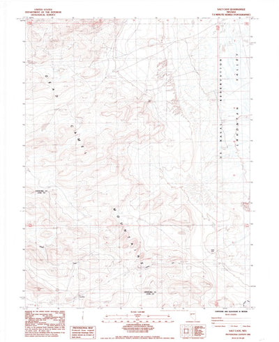 United States Geological Survey Salt Cave, NV (1985, 24000-Scale) digital map
