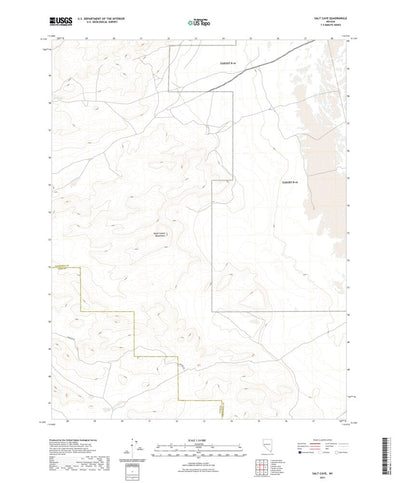 United States Geological Survey Salt Cave, NV (2021, 24000-Scale) digital map