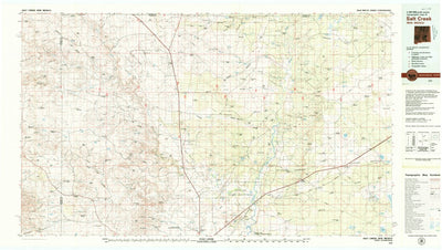 United States Geological Survey Salt Creek, NM (1979, 100000-Scale) digital map