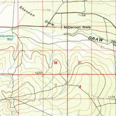 United States Geological Survey Salt Creek, NM (1979, 100000-Scale) digital map