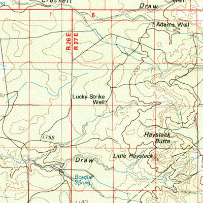 United States Geological Survey Salt Creek, NM (1979, 100000-Scale) digital map