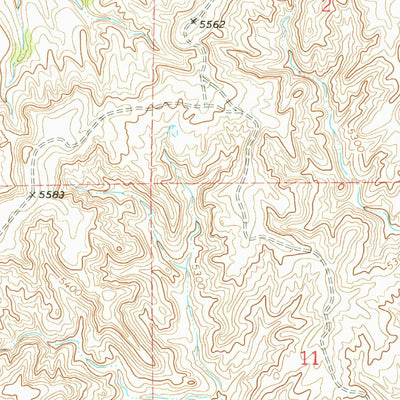 United States Geological Survey Salt Creek, WY (1968, 24000-Scale) digital map