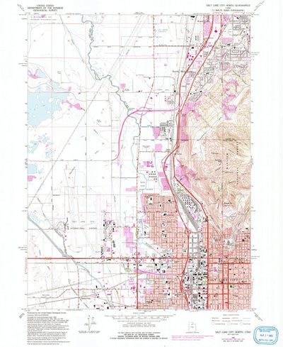 United States Geological Survey Salt Lake City North, UT (1963, 24000-Scale) digital map