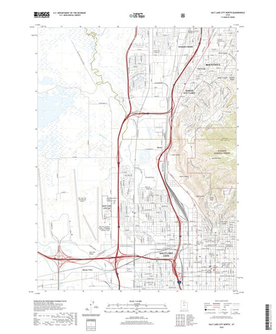 United States Geological Survey Salt Lake City North, UT (2020, 24000-Scale) digital map