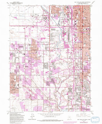 United States Geological Survey Salt Lake City South, UT (1963, 24000-Scale) digital map