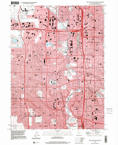 United States Geological Survey Salt Lake City South, UT (1999, 24000-Scale) digital map