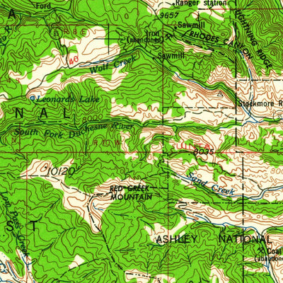 United States Geological Survey Salt Lake City, UT-WY (1960, 250000-Scale) digital map