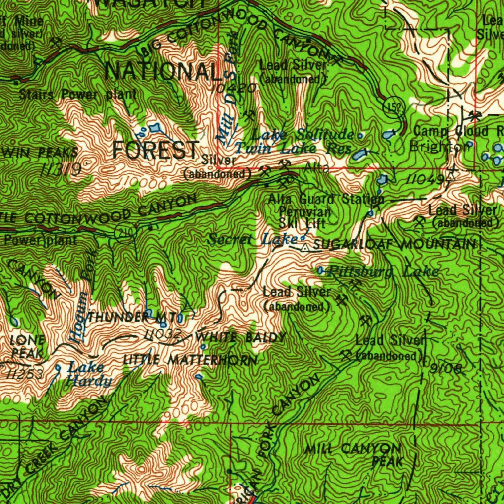 Map Scale Utah Salt Lake City, UT-WY (1960, 250000-Scale) Map by United States ...