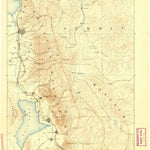 United States Geological Survey Salt Lake City W, UT-WY (1885, 250000-Scale) digital map