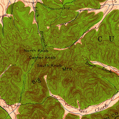United States Geological Survey Salt Lick, KY (1929, 62500-Scale) digital map