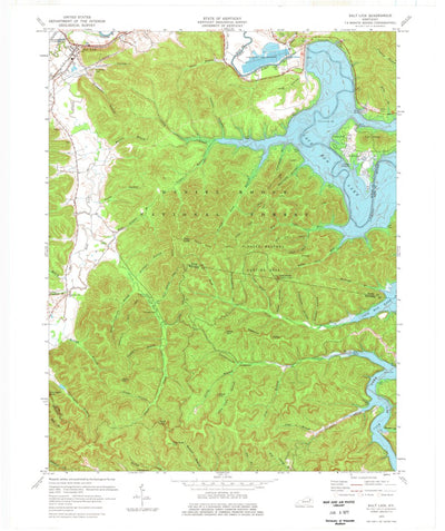 United States Geological Survey Salt Lick, KY (1975, 24000-Scale) digital map