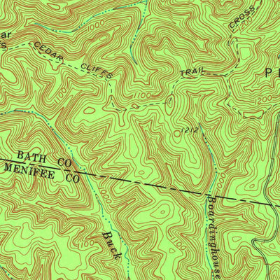 United States Geological Survey Salt Lick, KY (1975, 24000-Scale) digital map
