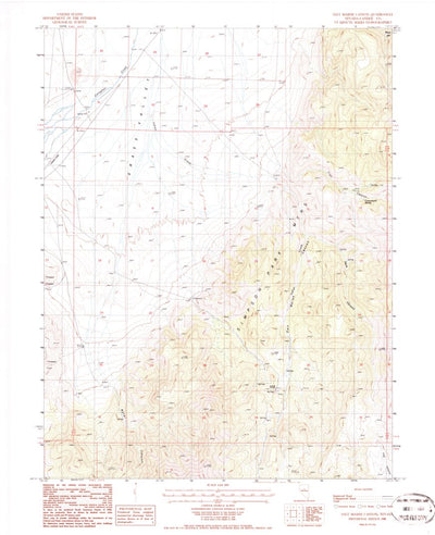 United States Geological Survey Salt Marsh Canyon, NV (1986, 24000-Scale) digital map