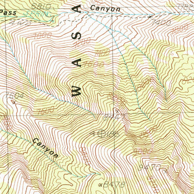 United States Geological Survey Salt Mountain, UT (1985, 24000-Scale) digital map