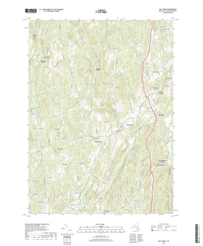 United States Geological Survey Salt Point, NY (2019, 24000-Scale) digital map