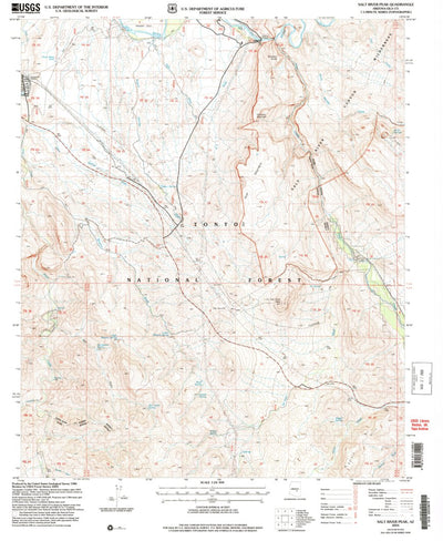 United States Geological Survey Salt River Peak, AZ (2004, 24000-Scale) digital map