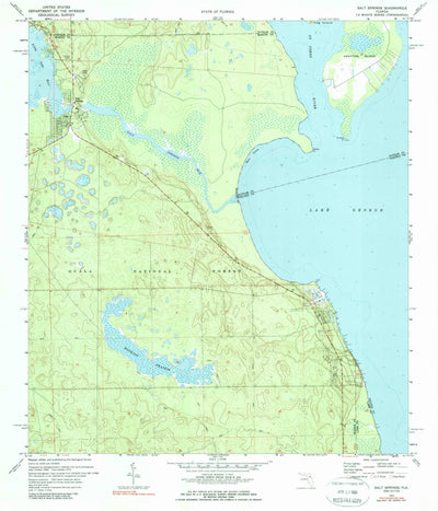 United States Geological Survey Salt Springs, FL (1970, 24000-Scale) digital map
