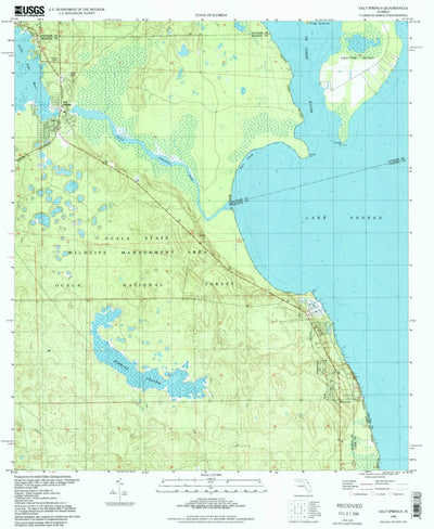 United States Geological Survey Salt Springs, FL (1994, 24000-Scale) digital map