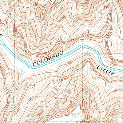 United States Geological Survey Salt Trail Canyon, AZ (1988, 24000-Scale) digital map