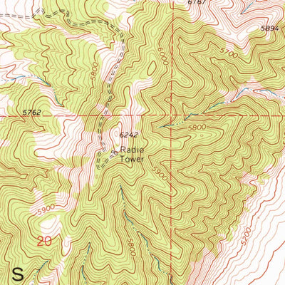 United States Geological Survey Salt Wells, UT (1968, 24000-Scale) digital map