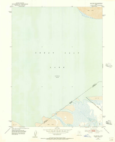 United States Geological Survey Saltair NE, UT (1952, 24000-Scale) digital map