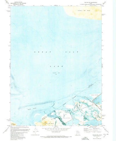 United States Geological Survey Saltair NE, UT (1972, 24000-Scale) digital map